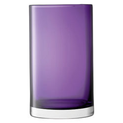 LSA International Flower Colour Cylinder Vase Violet
